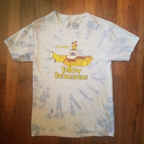 The Beatles Yellow Submarine Tye Dye Tee Music Band Tee 2020 Sz XS Cotton - Picture 1 of 13